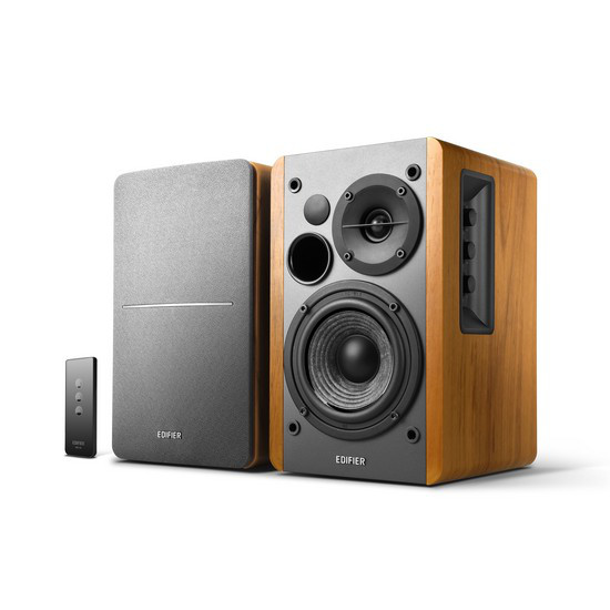 Колонки, Edifier, R1280T, RMS 21 W*2, RCA-RCA, 3.5 miniJack, ДУ пульт, Серебристый