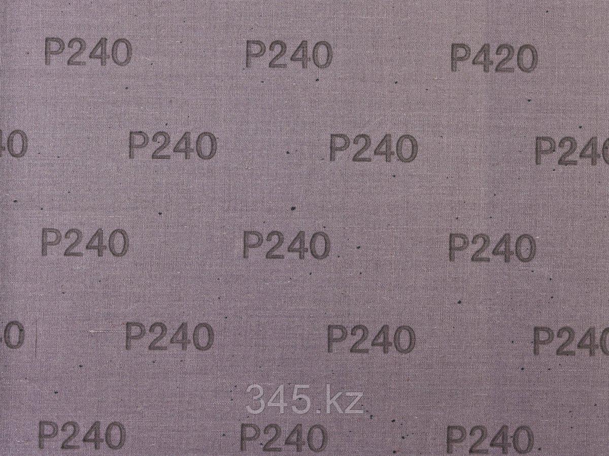 Лист шлифовальный ЗУБР "СТАНДАРТ" на тканевой основе, водостойкий 230х280мм, Р240, 5шт - фото 2 - id-p51759765