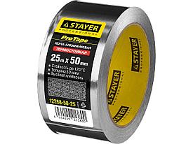 Алюминиевая лента, STAYER Professional 12268-50-25, до 120°С, 50мкм, 50мм х 25м