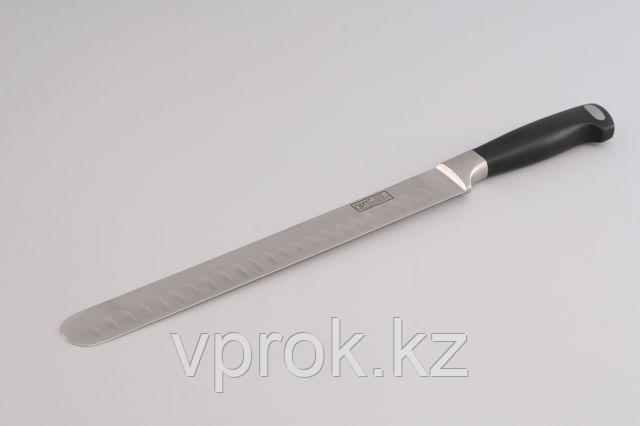 6792 GIPFEL Нож разделочный с выточками и закругленным концом PROFESSIONAL LINE 26 см (углеродистая  сталь)