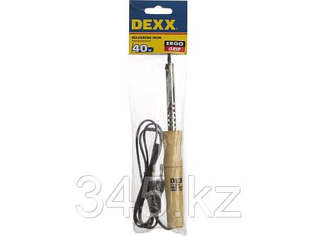 Паяльник DEXX с деревянной рукояткой, конус, 40Вт, фото 2