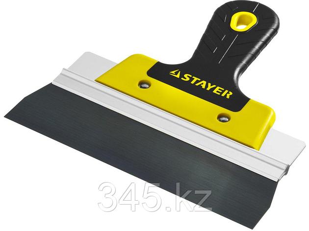 ProFlat фасадный шпатель анодированный 200 мм, 2к ручка, STAYER, фото 2