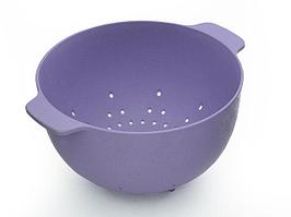 7175 FISSMAN Дуршлаг 27 см фиолетовый (бамбуковое волокно)