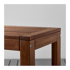 Стол+2 скамьи, д/сада ЭПЛАРО коричневая морилка ИКЕА, IKEA, фото 3