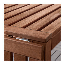 Стол+2 скамьи, д/сада ЭПЛАРО коричневая морилка ИКЕА, IKEA, фото 3