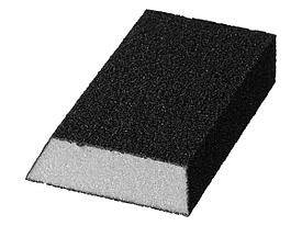 Губка шлифовальная STAYER "MASTER" угловая, зерно - оксид алюминия, Р80, 100 x 68 x 42 x 26 мм, средняя жесткость