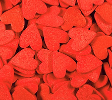 Посыпка "Сердечки красные большие"