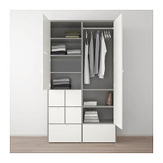 Гардероб ВИСТХУС серый/белый ИКЕА, IKEA, фото 3