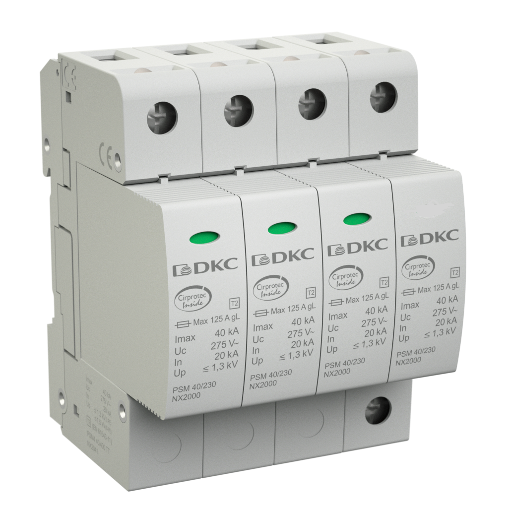 DKC УЗИП, класс II, 1-полюсный, L-N, 40кА, удаленный контроль, фото 1