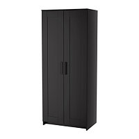 Шкаф 2-дверный БРИМНЭС черный 78x190 см ИКЕА, IKEA