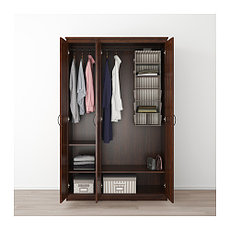 Шкаф платяной СОНГЕСАНД коричневый ИКЕА, IKEA, фото 2