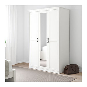 Шкаф платяной СОНГЕСАНД белый ИКЕА, IKEA, фото 2