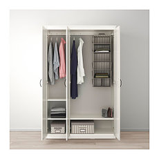 Шкаф платяной СОНГЕСАНД белый ИКЕА, IKEA, фото 2