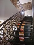 Кованная лестница с перилой, фото 2