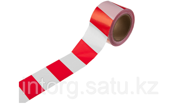 Лента ЗУБР "МАСТЕР" сигнальная, цвет красно-белый, в индивидуальной упаковке, 75мм х 200м - фото 1 - id-p40190647