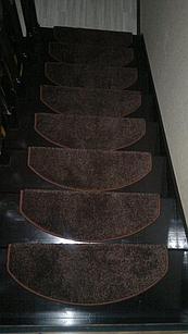 Коврики для лестниц  Ангара коричневый 20x55  в розницу