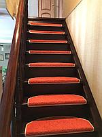 Коврики для лестниц Ангара оранжевый 20*55 в розницу