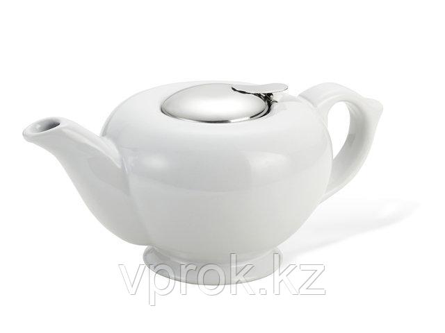 9199 FISSMAN Заварочный чайник 1200 мл с ситечком БЕЛЫЙ (керамика) - фото 1 - id-p51833291