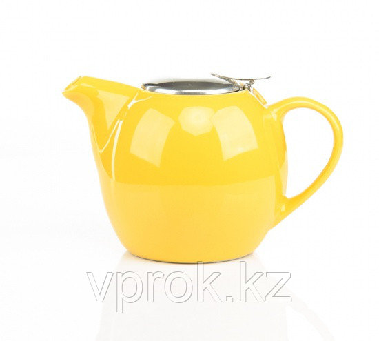 9202 FISSMAN Заварочный чайник 750 мл с ситечком ЖЕЛТЫЙ (керамика) - фото 1 - id-p51833297