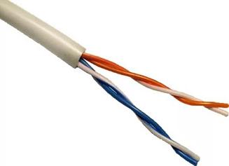 Кабель U/UTP 2х2 AWG 24/1 PVC Cat.5e