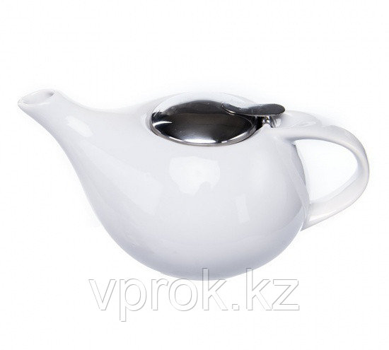9204 FISSMAN Заварочный чайник 750 мл с ситечком БЕЛЫЙ (керамика) - фото 1 - id-p51833328