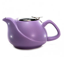 9326 FISSMAN Заварочный чайник 750 мл с ситечком, цвет ЛИЛОВЫЙ (керамика)