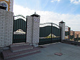 Кованые ворота с калиткой, фото 3