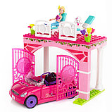 Конструктор Mega Bloks Barbie Convertible Автомобиль Барби, 79pcs, фото 6
