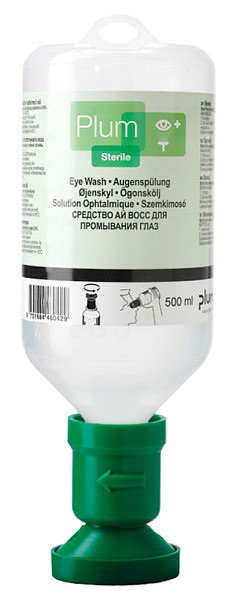 PLUM EYE WASH 4604 стерильный раствор хлорида натрия 0,9% для промывания глаз 500 мл