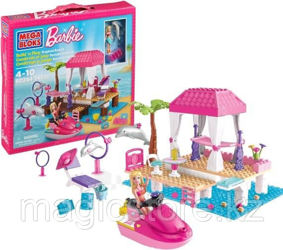 Конструктор Mega Bloks Barbie Tropical Resort Тропический курорт Барби, 145pcs