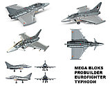 Конструктор Mega Bloks Probuilder EuroFighter Typhoon Истребитель Тайфун SA-4, 291pcs, фото 6
