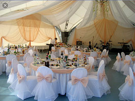 Съемные чехлы для стульев с юбкой