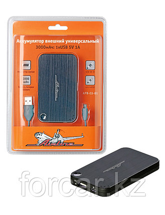Аккумулятор внешний универсальный 3000мАч: 1хUSB 5V 1A, фото 2