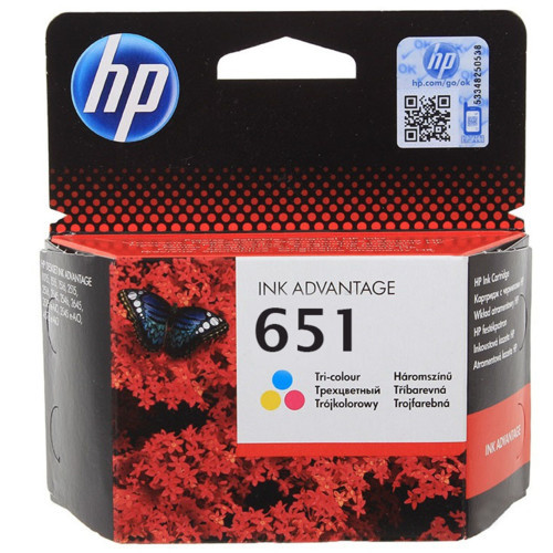 HP 651 трехцветный струйный картридж (C2P11AE) - фото 1 - id-p51862427