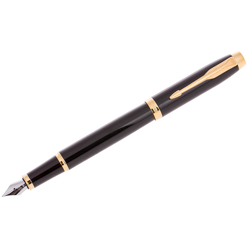 Ручка перьевая Parker "IM Black GT" синяя, 0,8мм, подар. уп.