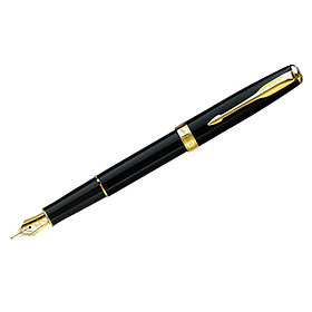 Ручка перьевая Parker "Sonnet Black Lacquer GT" 0,8мм, подар. уп.