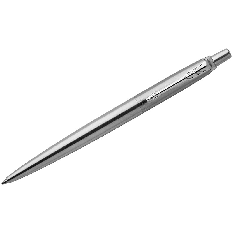 Ручка шариковая Parker "Jotter Stainless Steel CT" синяя, 1,0мм, кнопочн., подар. уп., фото 1