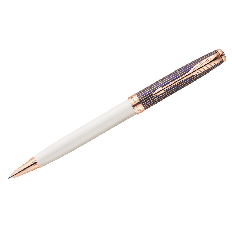 Ручка шариковая Parker "Sonnet Purple Contort Cisele PGT", черная, 1,0мм, поворот., подар.уп