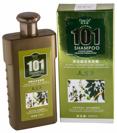 101 Oumile - Лечебно-Оздоровительный Шампунь с экстрактом чернильного орешка от выпадения волос