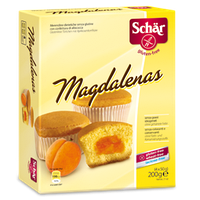 Кексы с абрикосовой начинкой без глютена Magdalenas 200 г. безглютеновые