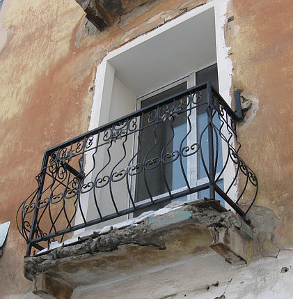 Балкон с перилами, фото 2