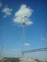 Смонтированное оборудование АФУ на мачте на отметке "Восток"