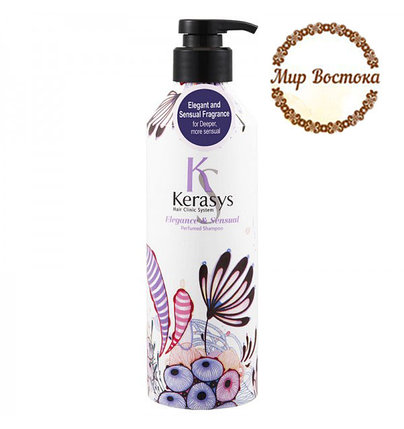 Парфюмированный шампунь для тонких и ослабленных волос Керасис Kerasys "Элеганс" (600 мл), фото 2