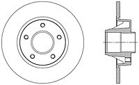 Тормозные диски Opel Vivaro (01-…, задние, Optimal)