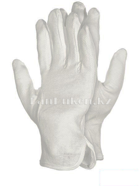 Белые перчатки с резиновой ладонью для официантов - фото 5 - id-p50926810