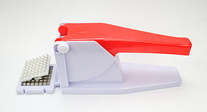 Картофелерезка, ручная, пластиковый корпус, красно-белая