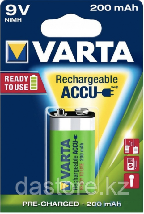 Varta Аккумулятор R2U E-Block 9V 200mAh 8.4V-HR9V