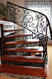 Кованная лестница с перилами, фото 3