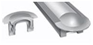 Светодиодный алюминиевый профиль ЛПВ12, анодированный, цвет - серебро