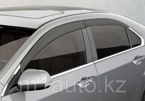 Ветровики/Дефлекторы окон с хромом на Chevrolet Captiva/Шевроле Каптива 2006-2011 - фото 5 - id-p3530213